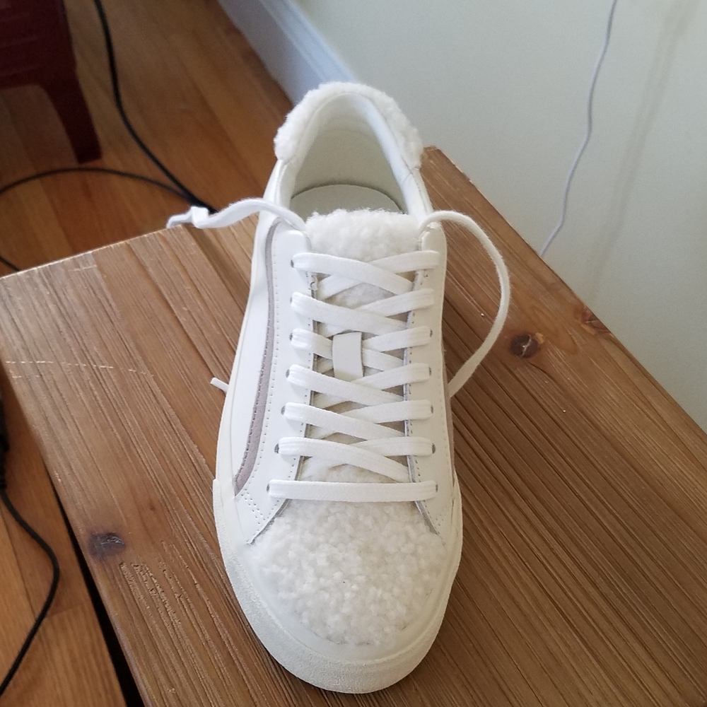 NWB Madewell Sidewalk Ashen low-top sneakers in leather and suede